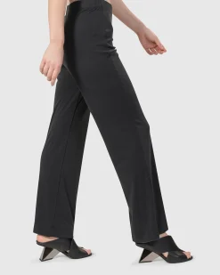 Essential Straight Leg Pants, Charcoal