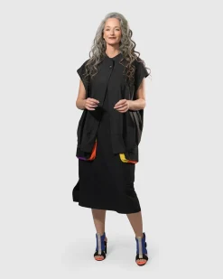 Essential Tekbika Go-To Vest Jacket, Black