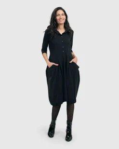 Essential Tekbika Signature Pocket Dress, Black