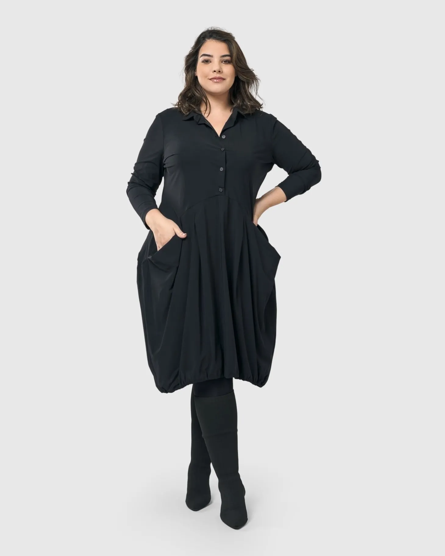 Essential Tekbika Signature Pocket Dress, Black
