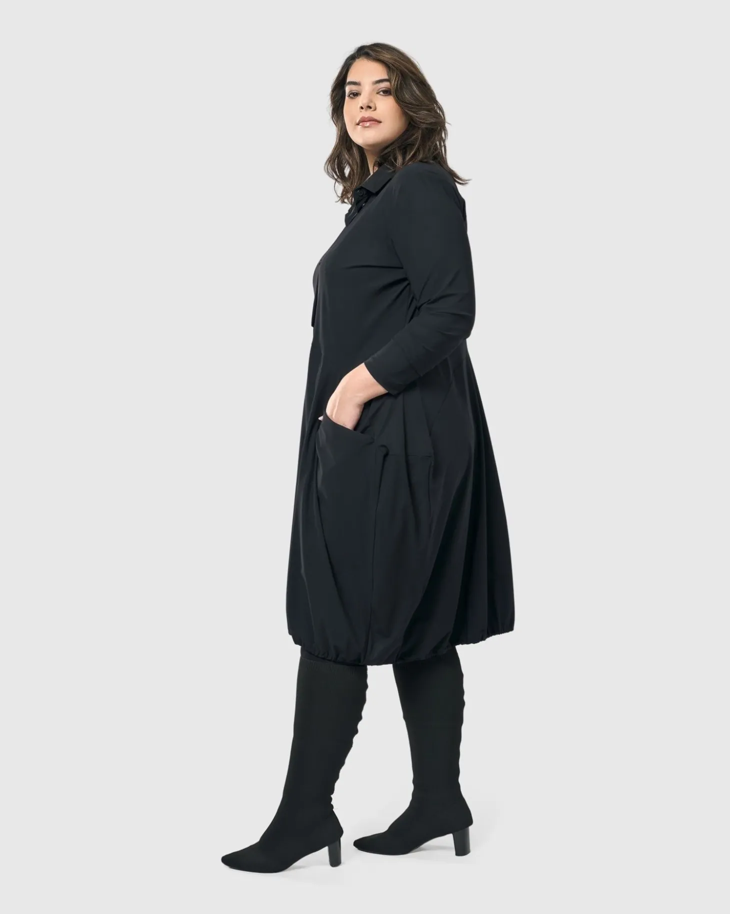 Essential Tekbika Signature Pocket Dress, Black