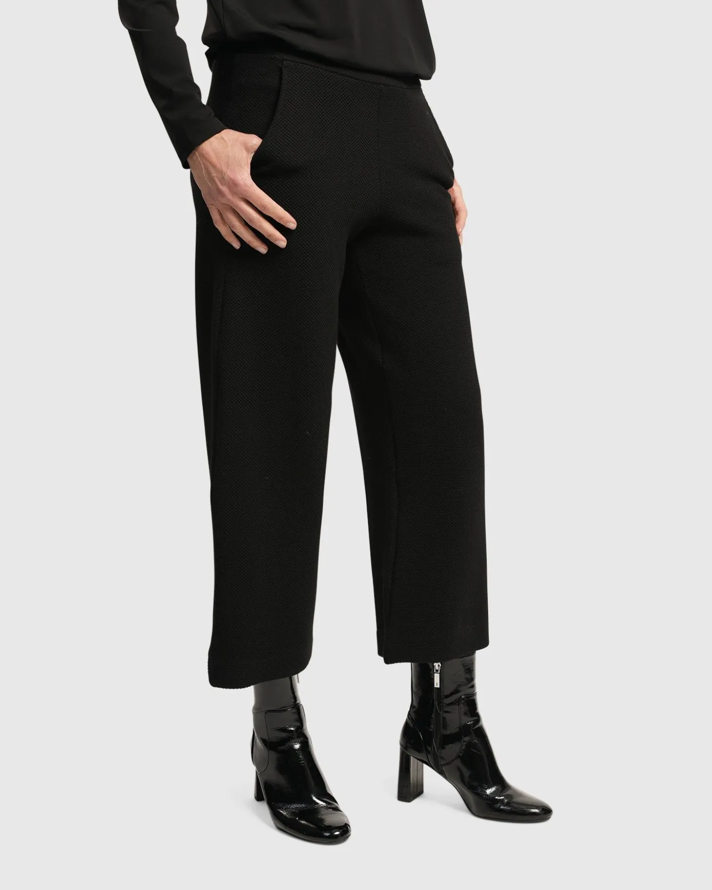 Essential Toned Up Flare Pants, Black