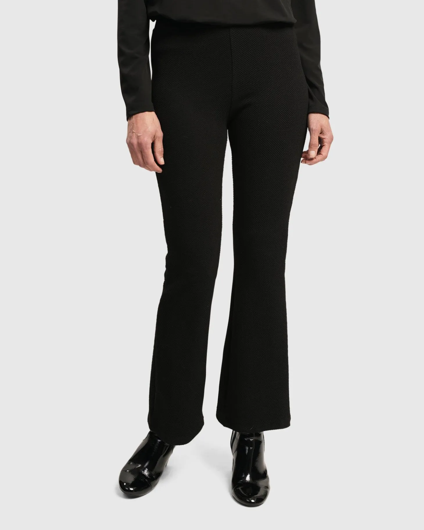 Essential Toned Up Flare Pants, Black