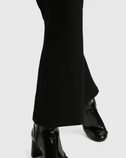 Essential Toned Up Flare Pants, Black