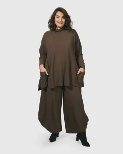Essential Toned Up Punto Pants, Brown