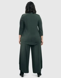 Essential V-Neck Top, Green