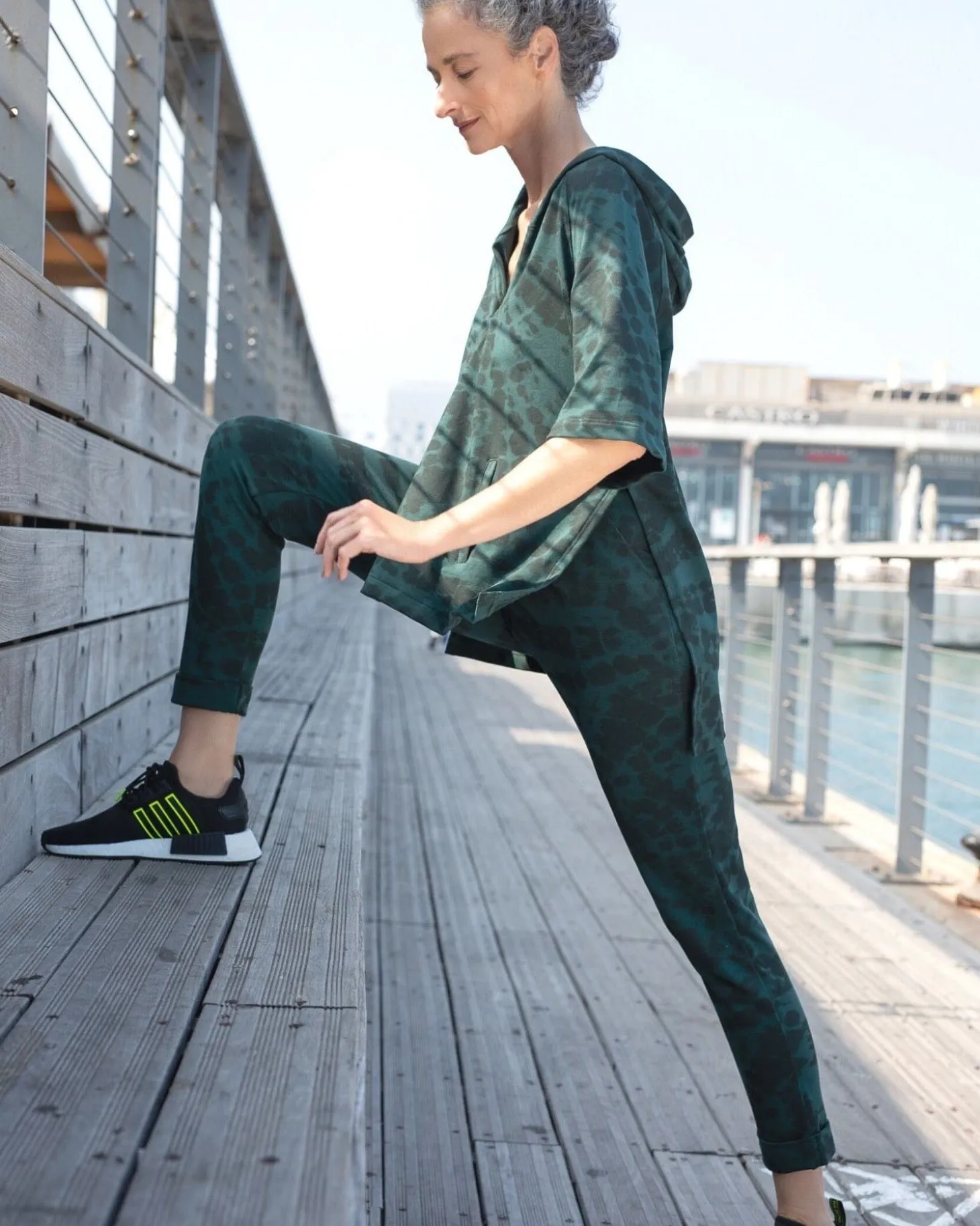 Exhale Jogger Pants, Forest Tie-Dye