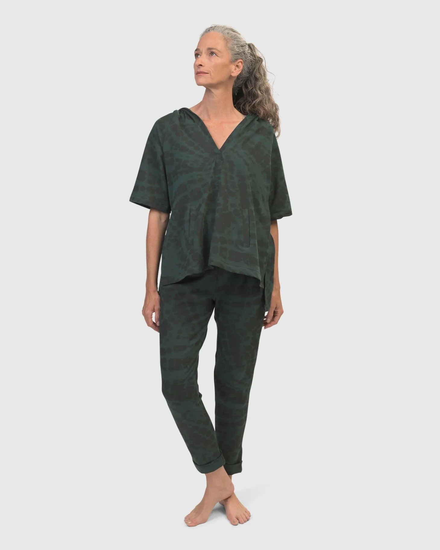 Exhale Jogger Pants, Forest Tie-Dye
