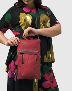 Flat Stash Pouch Bag, Vermillion