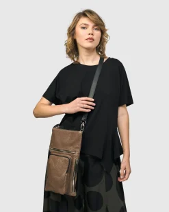 Flat Stash Pouch Bag, Wood