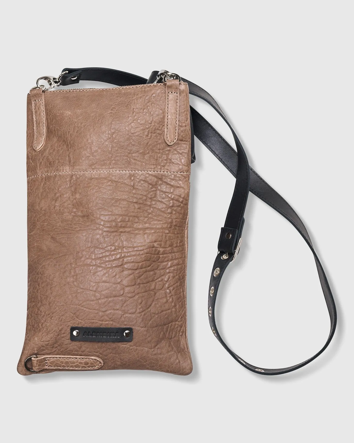 Flat Stash Pouch Bag, Wood