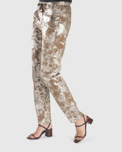 Floral Iconic Stretch Jeans, Coffee