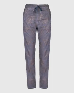 Floral Iconic Stretch Jeans, Rust/Blue