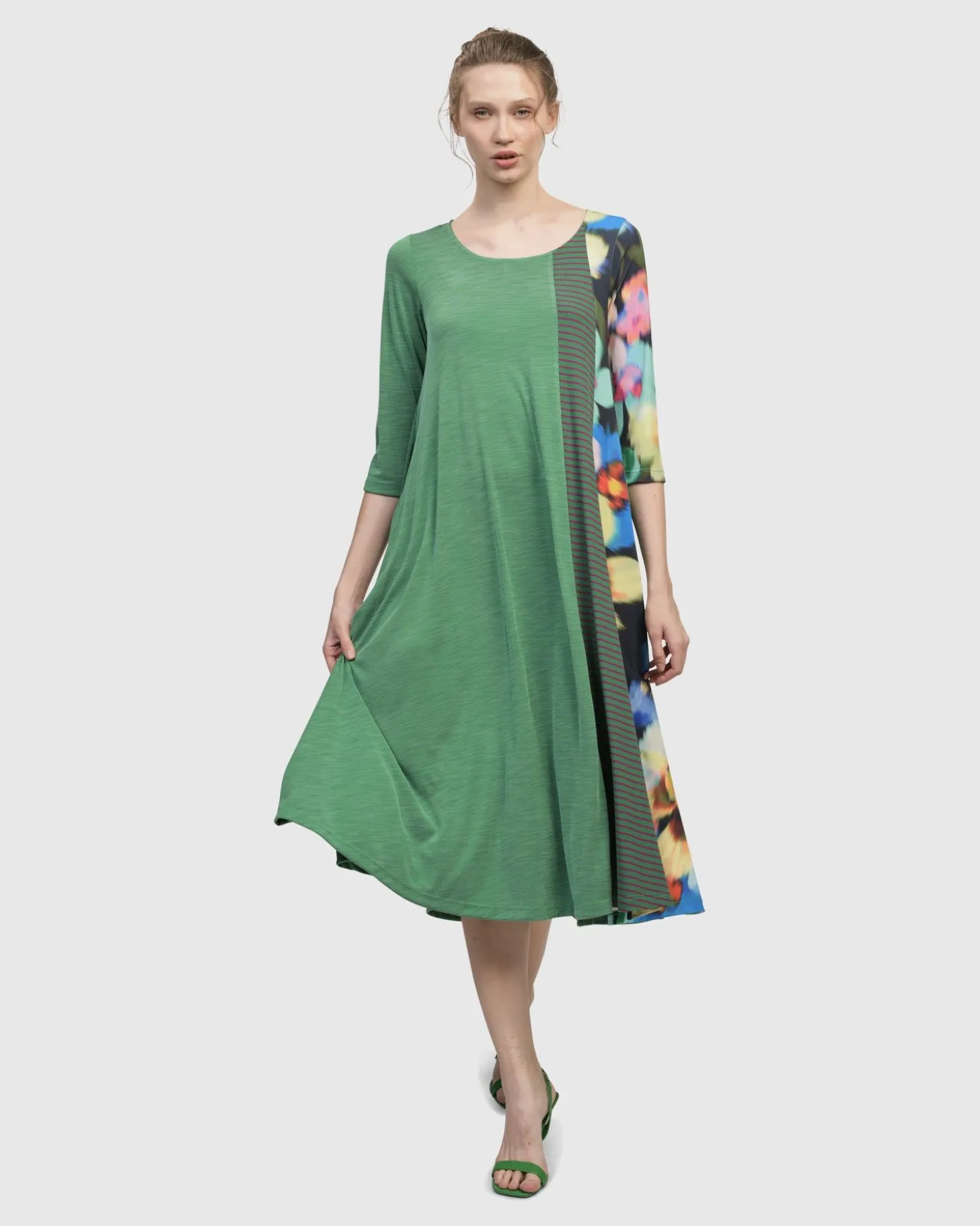 Forget-Me-Not A-Line Maxi Dress, Garden