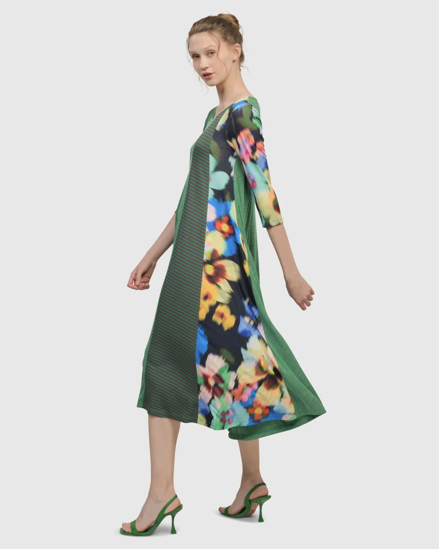 Forget-Me-Not A-Line Maxi Dress, Garden