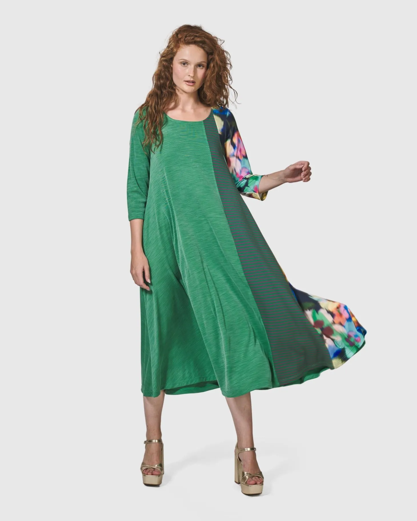 Forget-Me-Not A-Line Maxi Dress, Garden