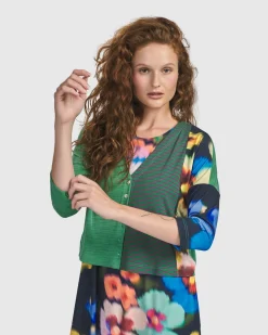 Forget-Me-Not Cropped Cardigan, Garden