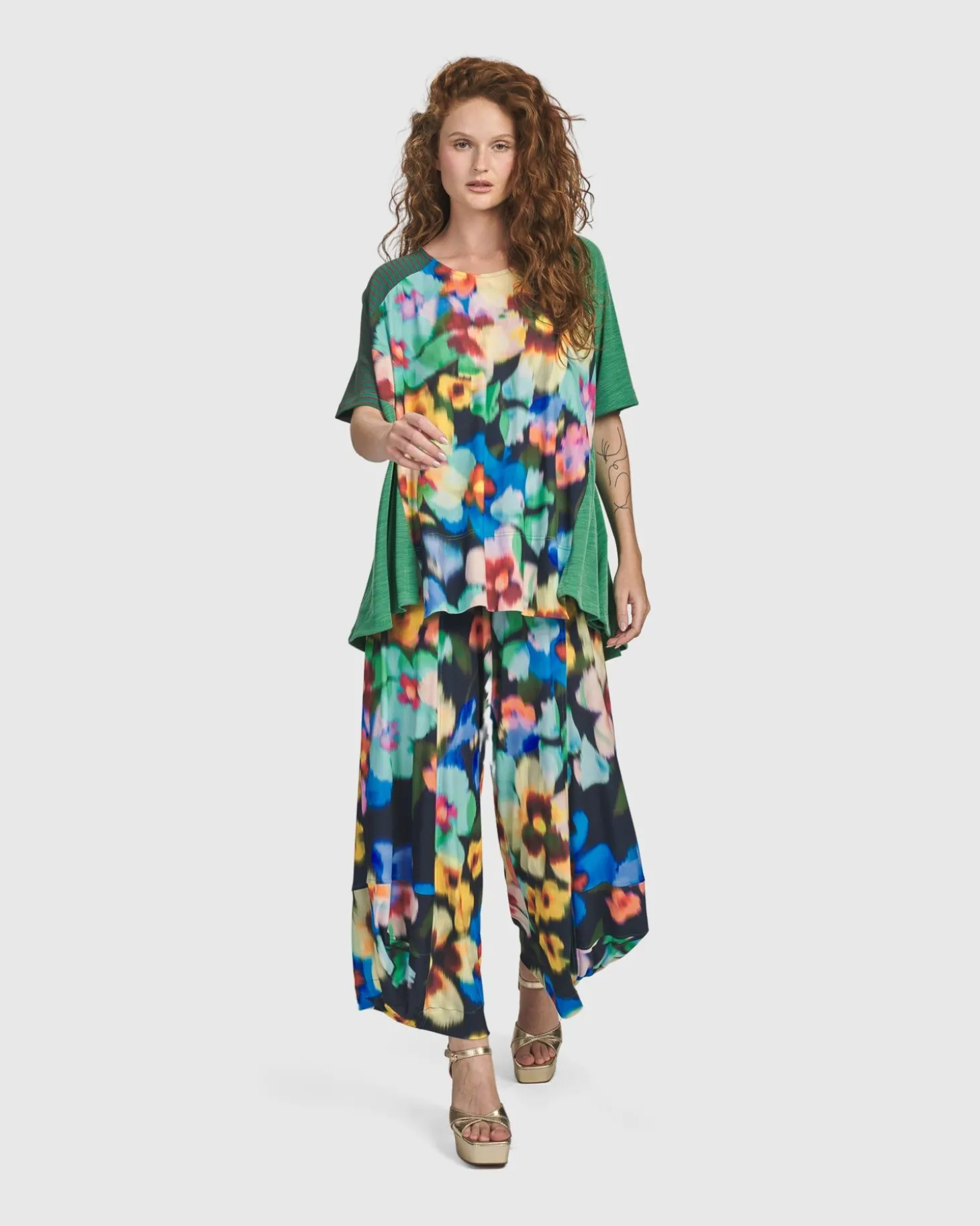 Forget-Me-Not Punto Pants, Garden