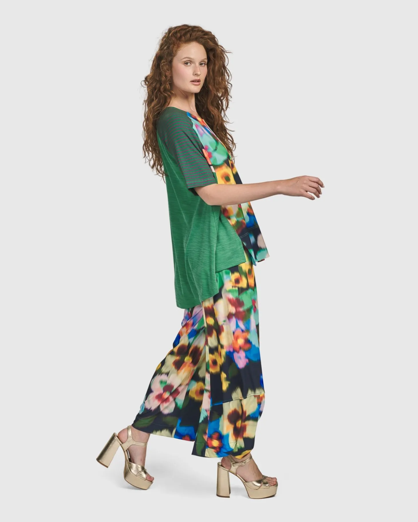 Forget-Me-Not Punto Pants, Garden