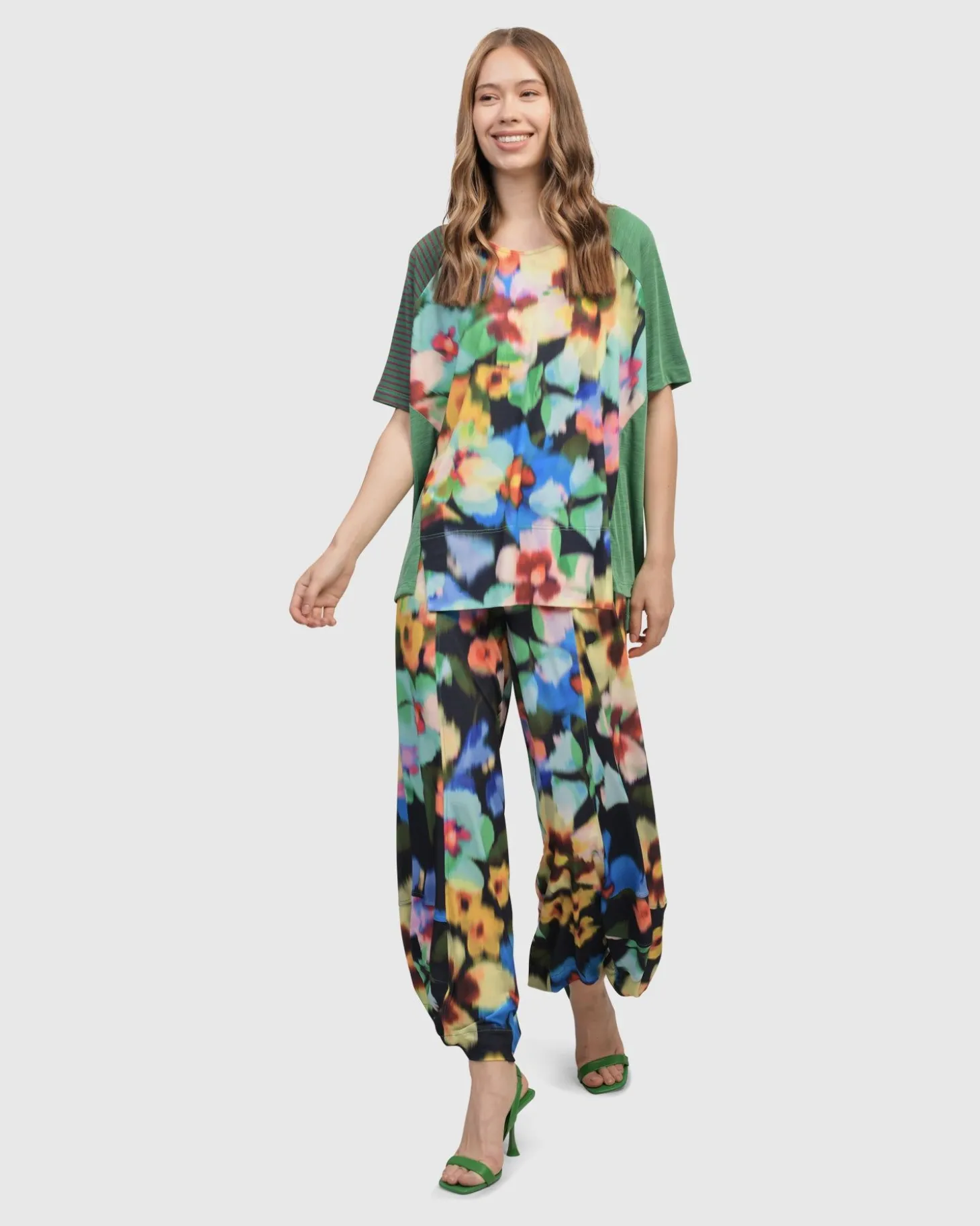 Forget-Me-Not Punto Pants, Garden