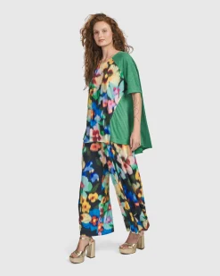 Forget-Me-Not Punto Pants, Garden