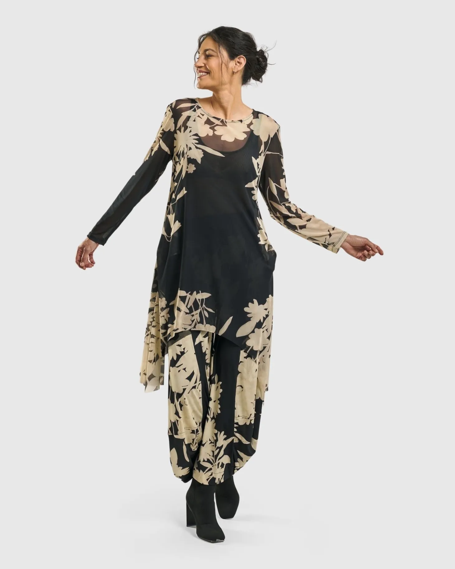 Frances Punto Pants, Floral