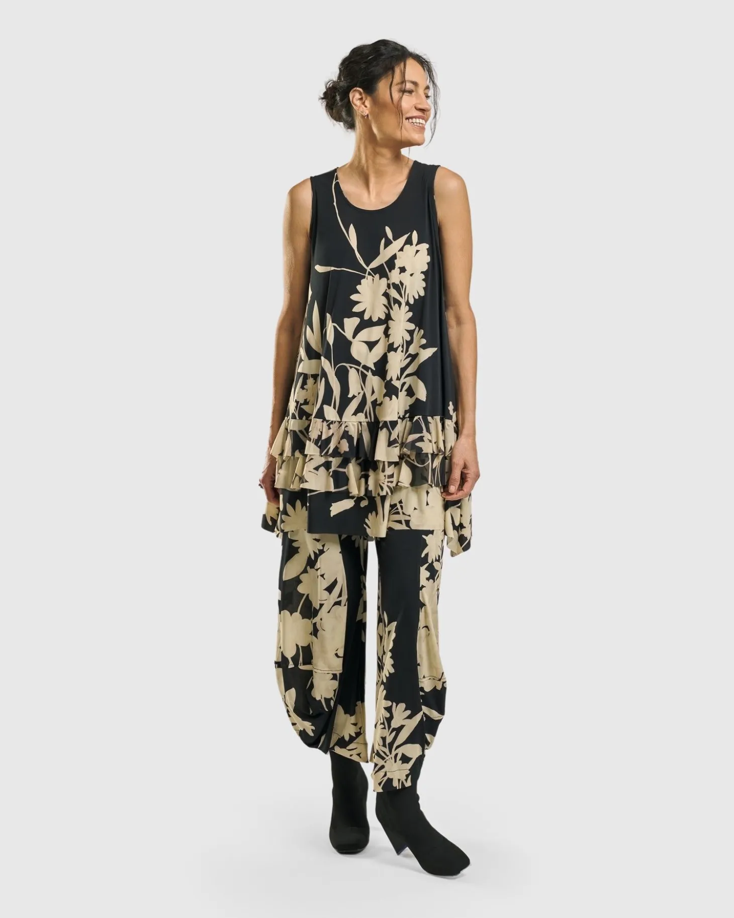 Frances Punto Pants, Floral