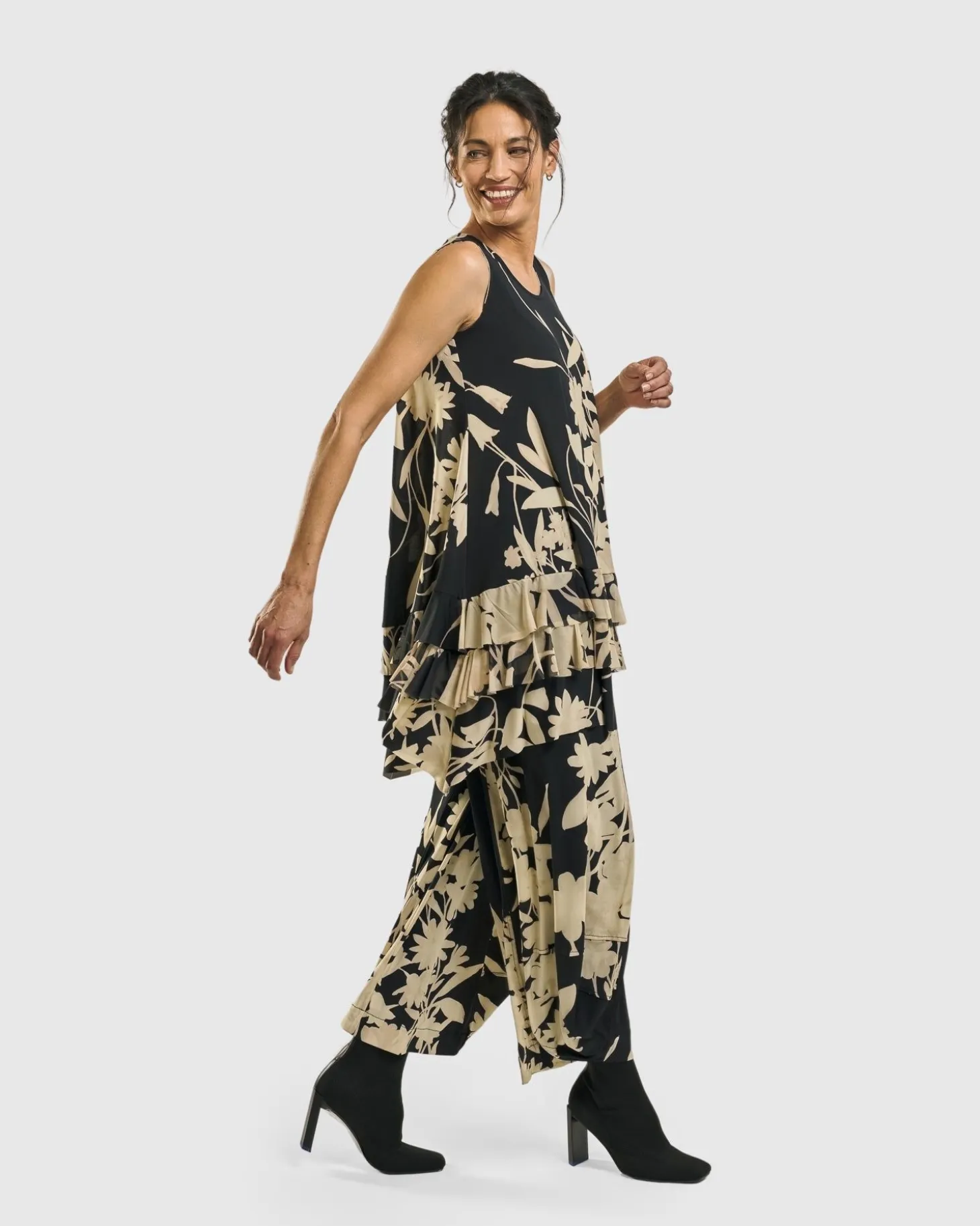 Frances Punto Pants, Floral