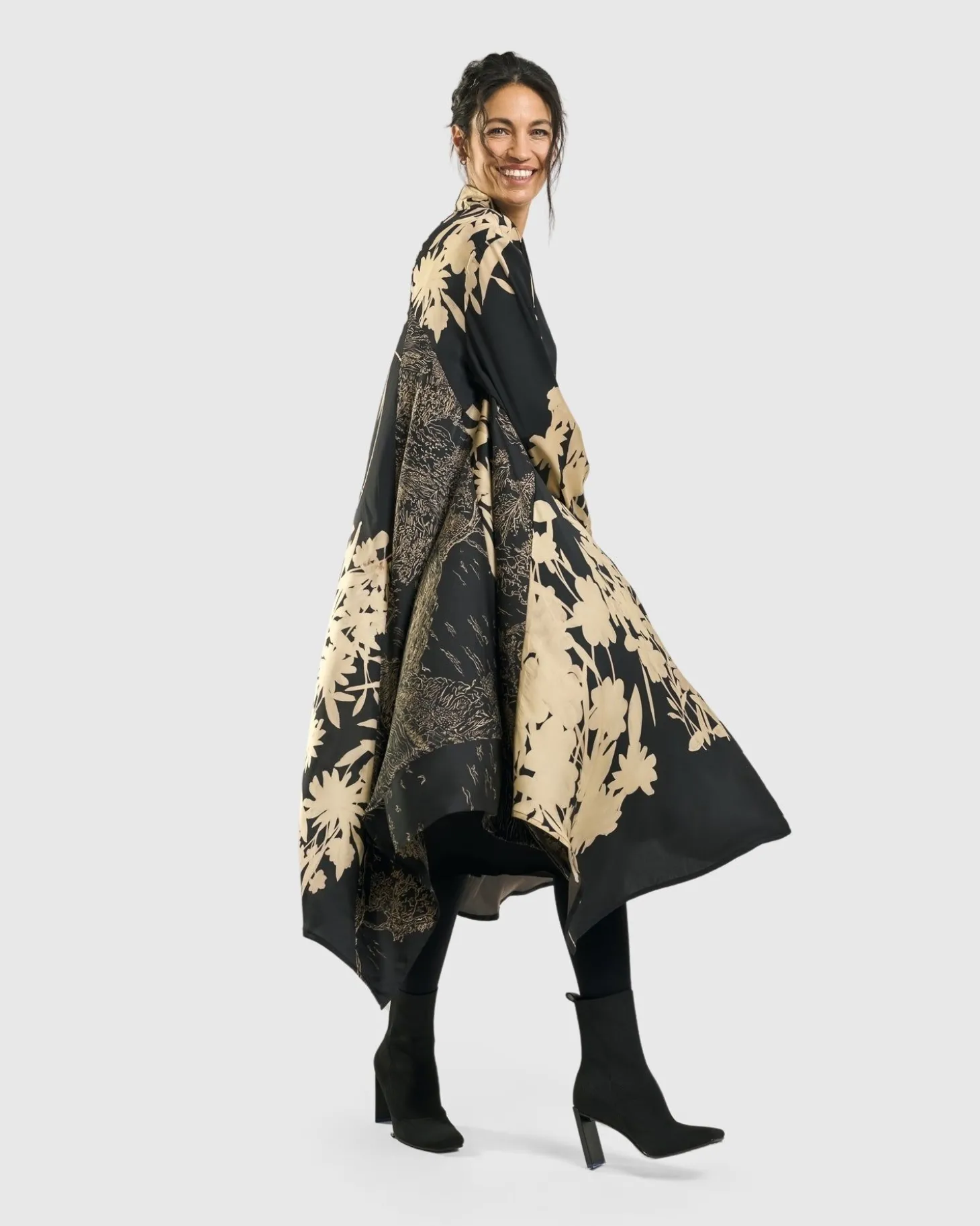 Gaia A-Line Trapeze Dress, Floral