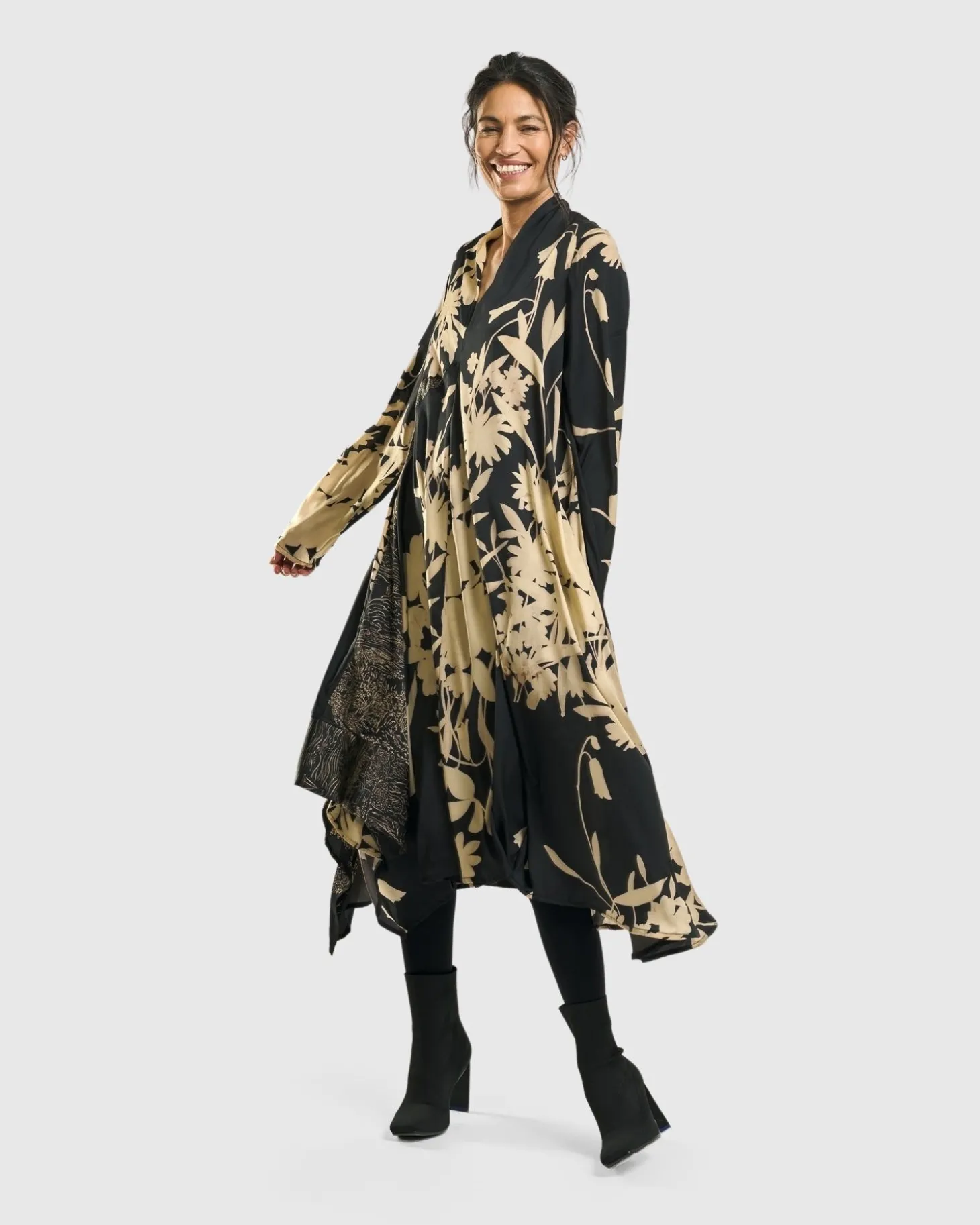 Gaia A-Line Trapeze Dress, Floral