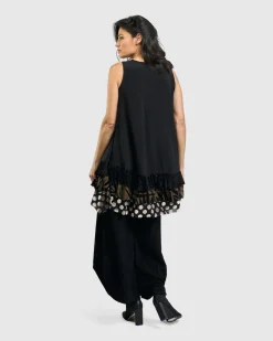 Gemma Sleeveless Tunic Top, Gold