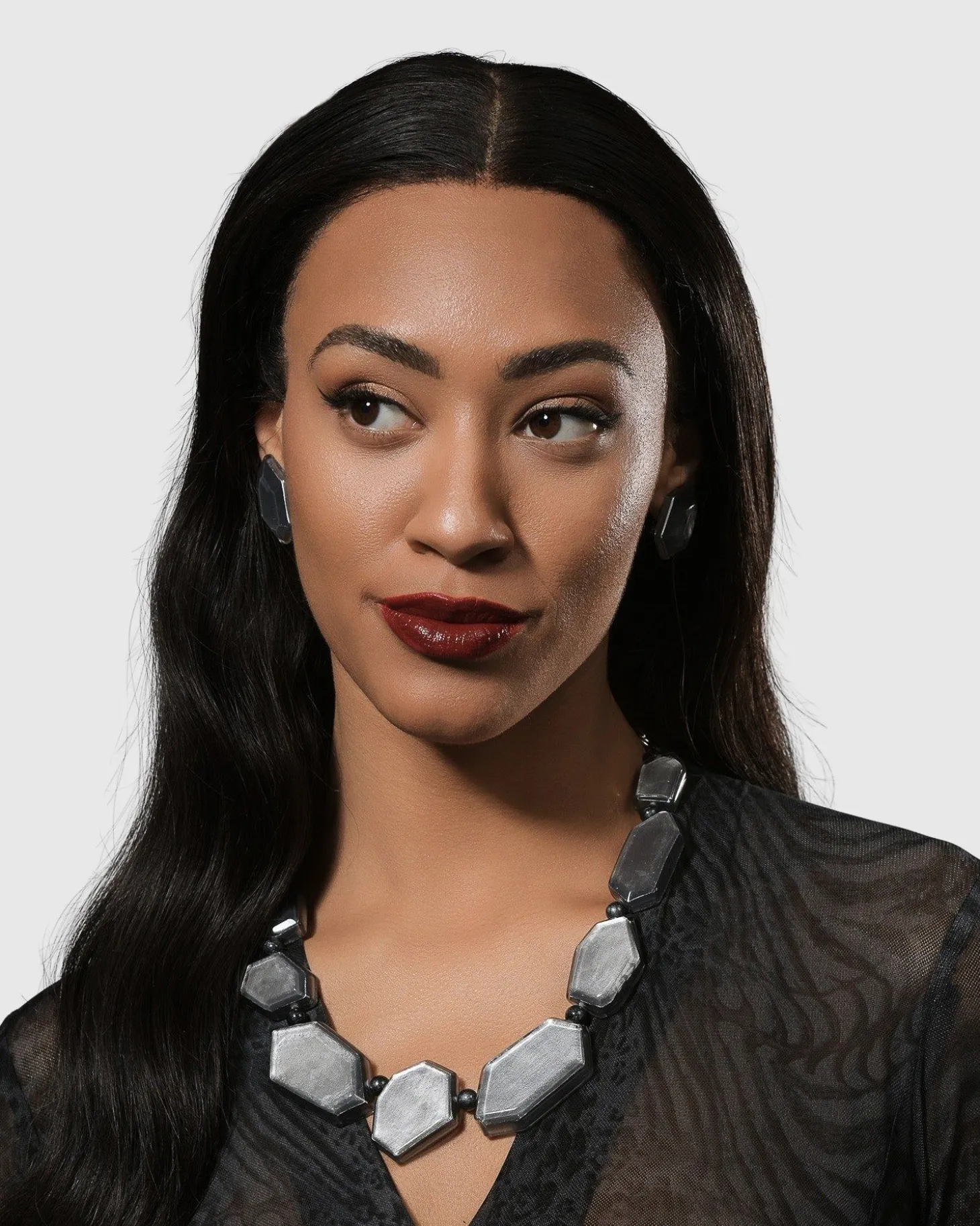 Glory Faceted Bead Necklace, Starlight