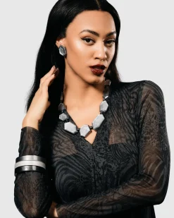 Glory Faceted Bead Necklace, Starlight
