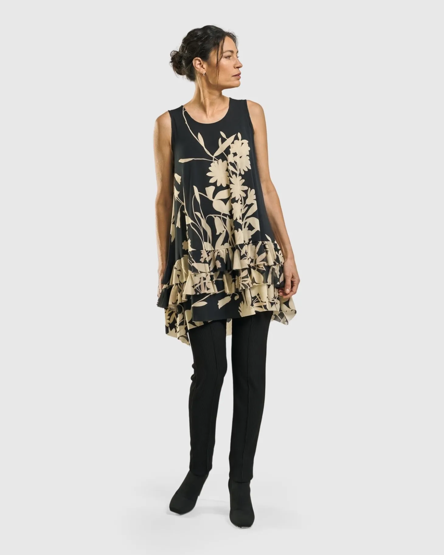 Goldfinch Sleeveless Top, Floral