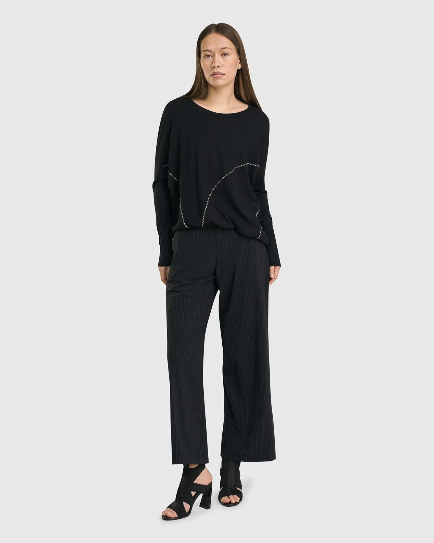 Go-To Drop Sleeve Top, Black