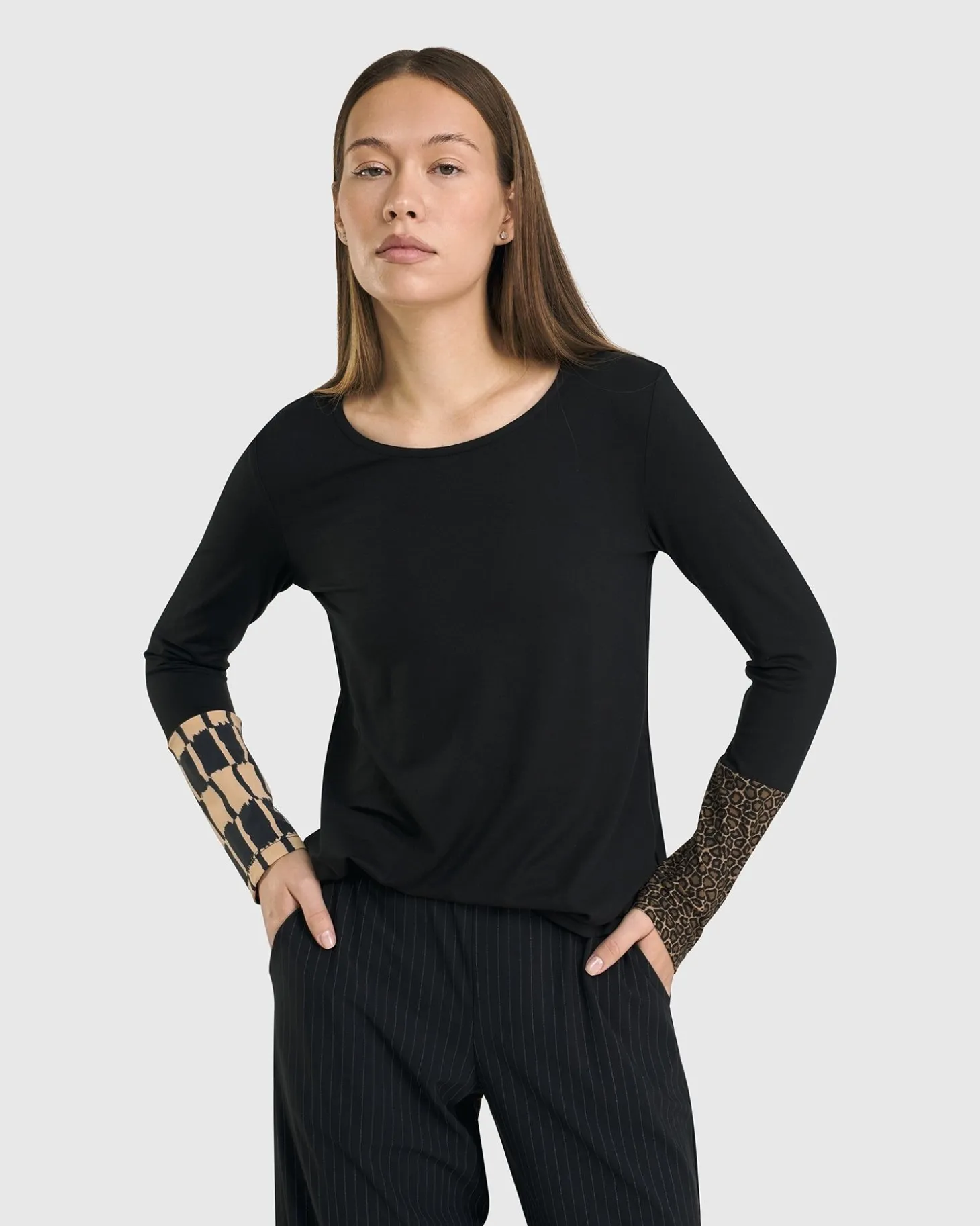 Go-To Long Sleeve Top, Coffee