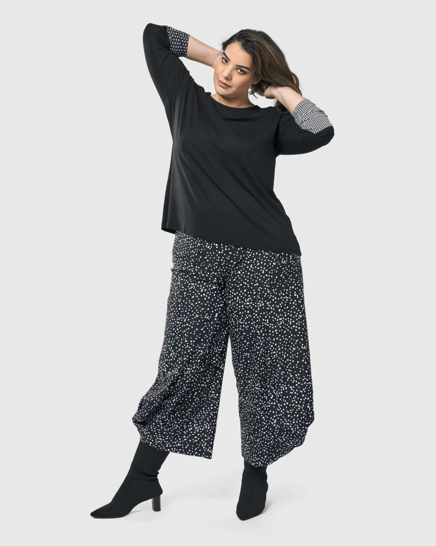 Go-To Long Sleeve Top, Mono