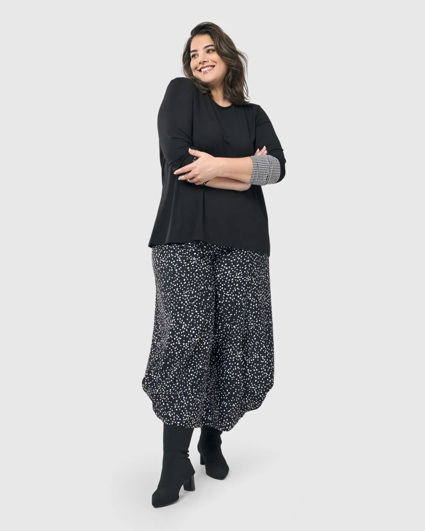 Go-To Long Sleeve Top, Mono