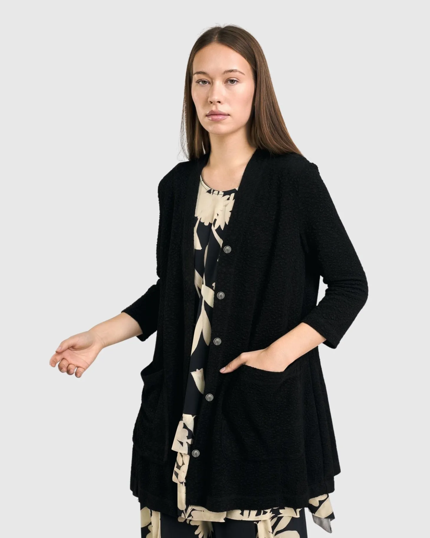 Granite Cardi Jacket, Black