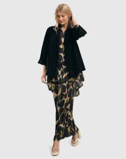 Hazel Crinkle Palazzo Pants, Multi