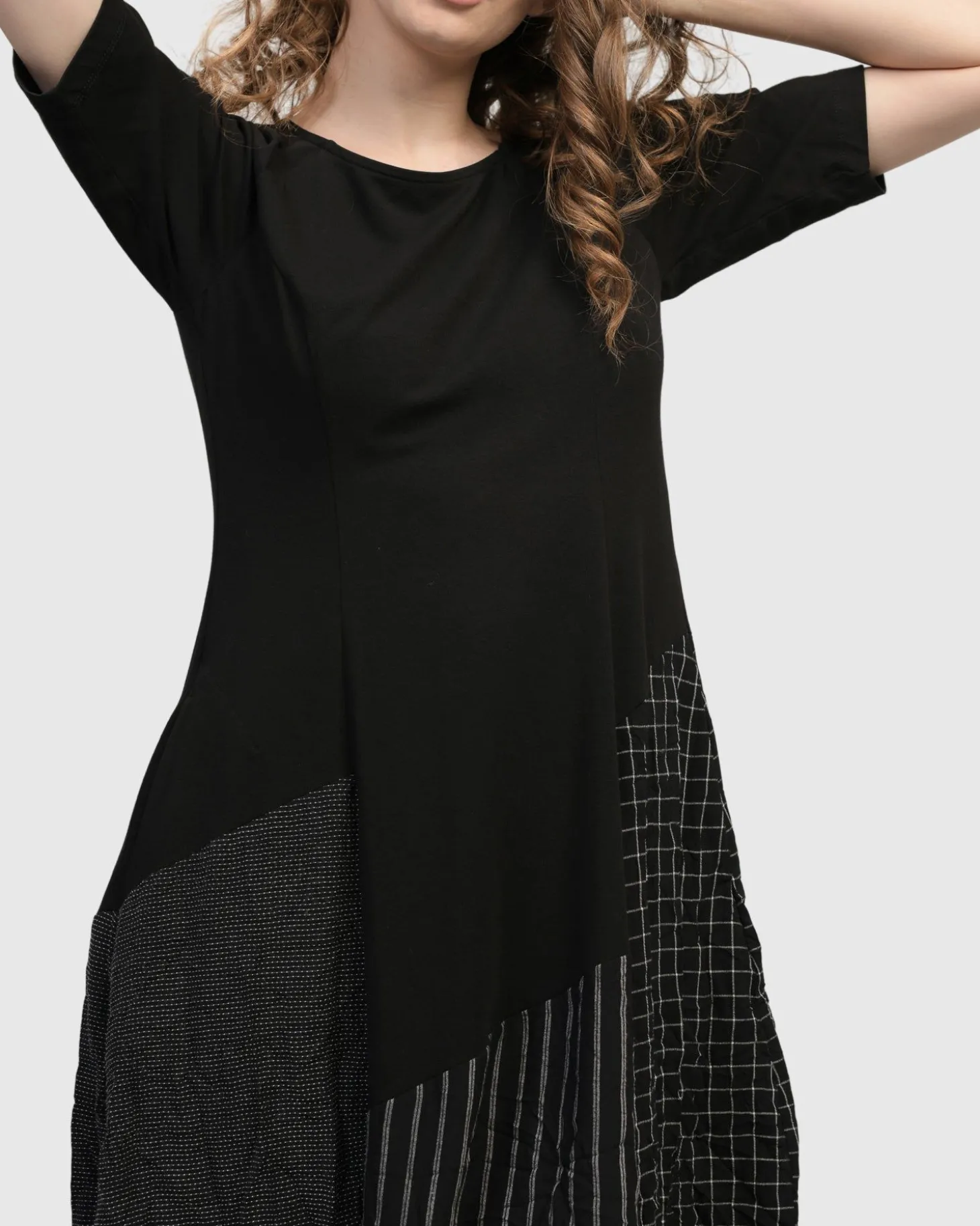 Hera T-Shirt Cocoon Dress, Mix