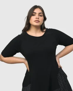 Hera T-Shirt Cocoon Dress, Mix