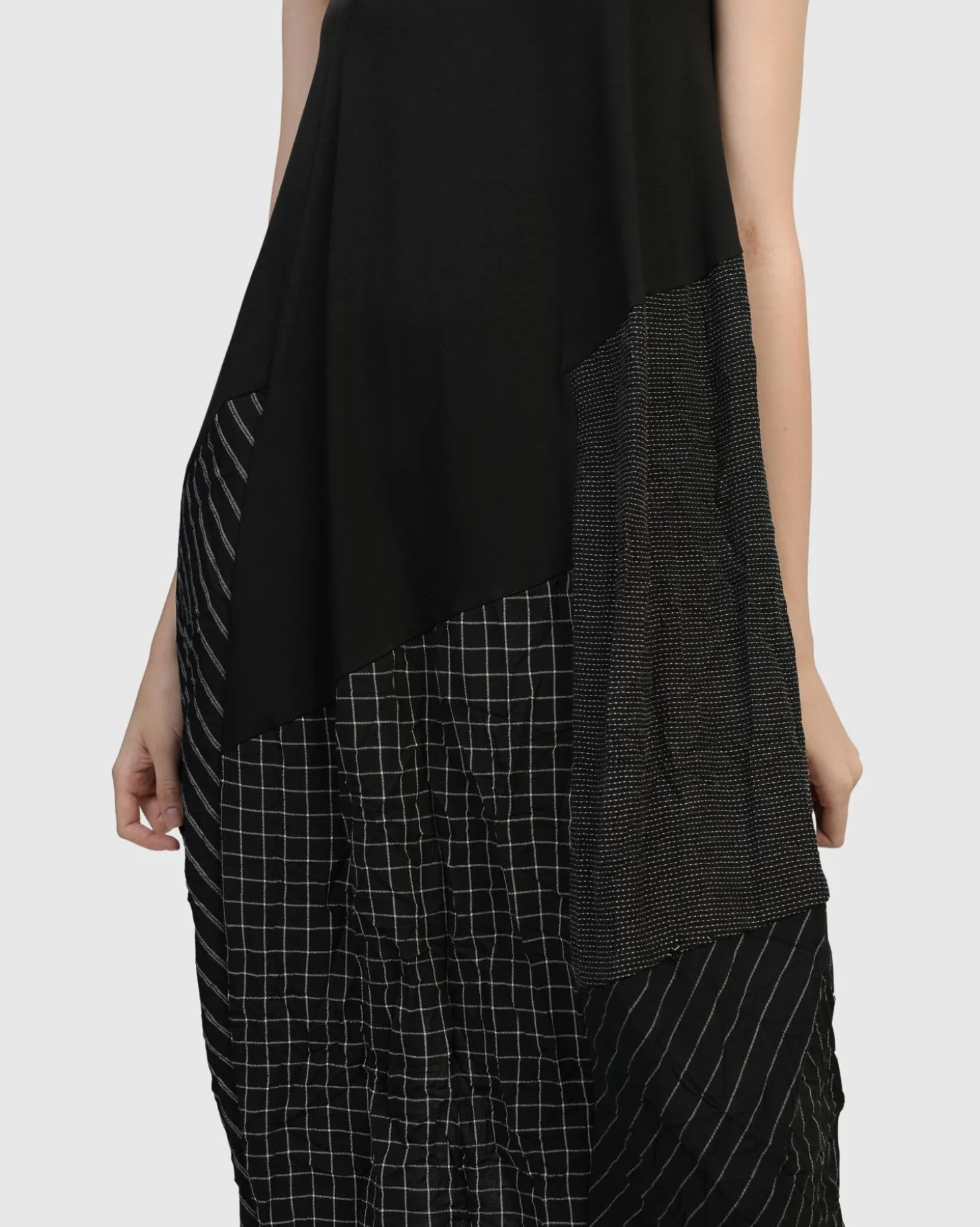 Hestia Sleeveless Cocoon Dress, Mix
