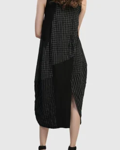 Hestia Sleeveless Cocoon Dress, Mix