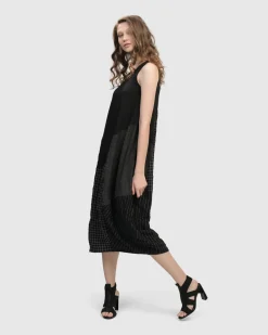 Hestia Sleeveless Cocoon Dress, Mix