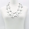 Hope Squares Necklace, White