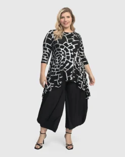Hypnotic Hi-Lo Tunic Top, Silver