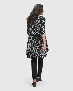 Hypnotic Hi-Lo Tunic Top, Silver
