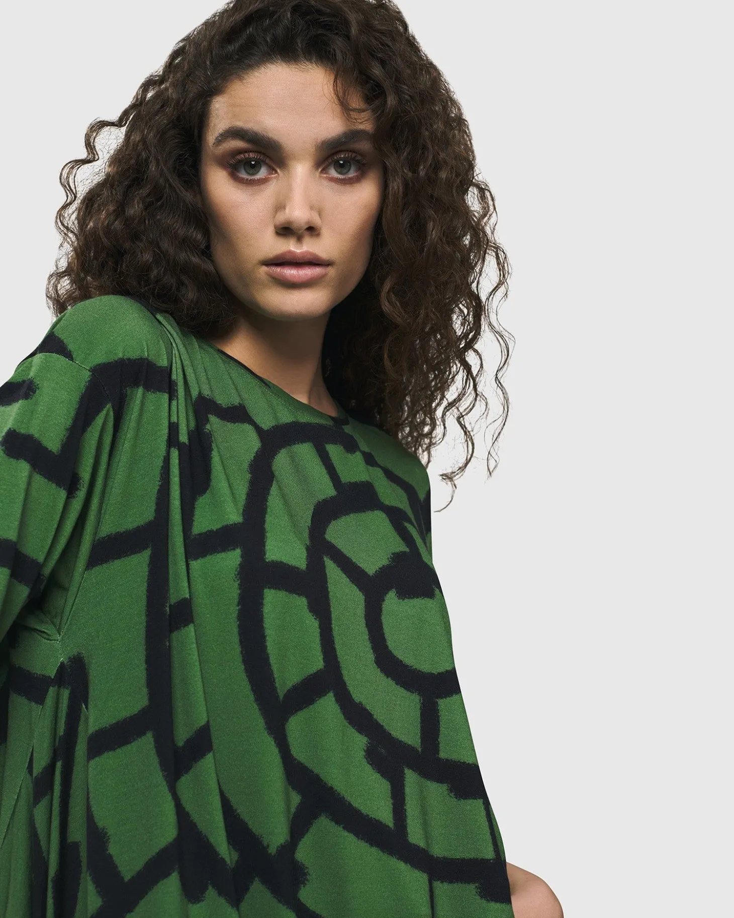 Hypnotic Swing Tunic Top, Clover
