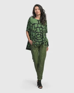 Hypnotic Swing Tunic Top, Clover